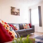 Comfortable contractor accommodation with lounge area